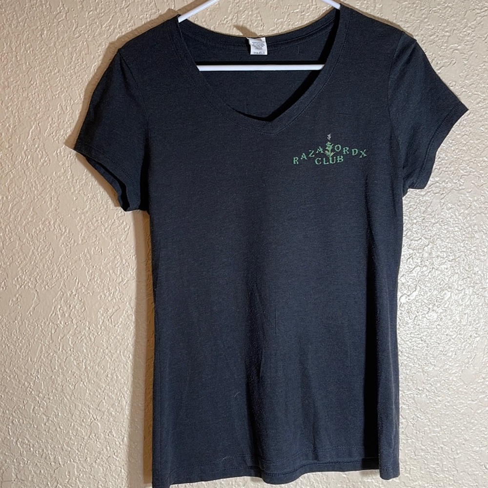 Womens small vneck tee shirt, school shirt